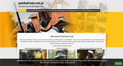 Desktop Screenshot of paintball-lodz.com.pl