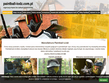 Tablet Screenshot of paintball-lodz.com.pl